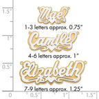 10k 3D Two-tone Polished Name Plate