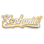 10k 3D Two-tone Polished Name Plate
