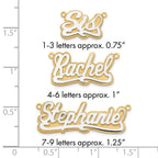 10k 3D Two-tone Polished Name Plate