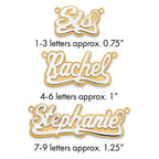 10k 3D Two-tone Polished Name Plate