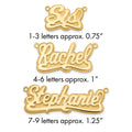 10k Yellow Gold 3D Polished Name Plate