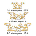 10k 3D Two-tone Polished Name Plate
