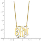 10k Yellow Gold Small Monogram Necklace