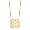 10k Yellow Gold Small Monogram Necklace
