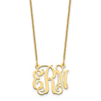 10k Yellow Gold Small Monogram Necklace