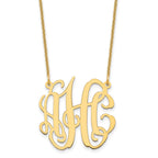 10k Yellow Gold Small Monogram Necklace