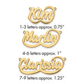 10k Yellow Gold Swoop Name Plate