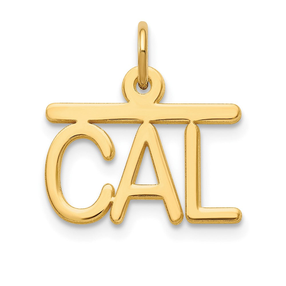 10k Yellow Gold Top Bar Name Plate