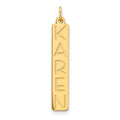 10k Yellow Gold Large Garfield Font  Bar Charm