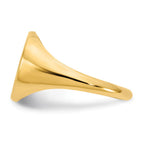 10k Yellow Gold with Epoxy Monogram Ring
