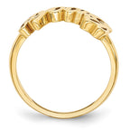 10k Yellow Gold Name Plate Ring