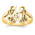 10k Yellow Gold Monogram Ring