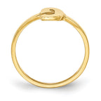 10k Yellow Gold Script or Block Font Initial Ring