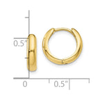 10k Polished Hinged Hoop Earrings