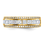 10K Tiara Collection Polished CZ Ring