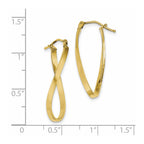 10k Small Twisted Hoop Earrings