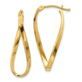 10k Small Twisted Hoop Earrings