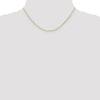 14K 1.0mm D/C Wheat Chain