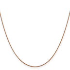 14k Rose Gold .85mm Spiga Chain