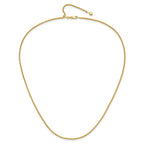 14K Adjustable 1.6mm Semi-solid Spiga Chain
