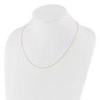 14K Adjustable 1mm D/C Cable Chain