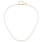 14K Adjustable 1mm D/C Cable Chain