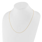 14K Adjustable 1mm D/C Cable Chain