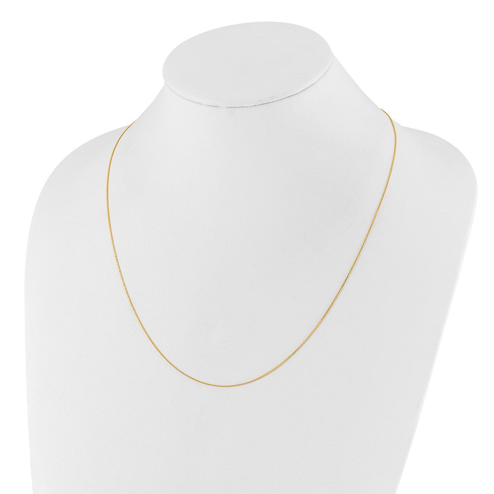 14K Adjustable 1mm D/C Cable Chain