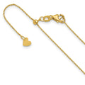 14K Adjustable 1mm D/C Cable Chain