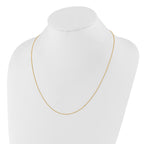 14K Adjustable .7mm Round Cable Chain
