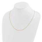 14K Adjustable .85mm Wheat Chain