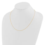 14K Adjustable .8mm D/C Wheat Chain