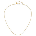 14K Adjustable .8mm D/C Wheat Chain
