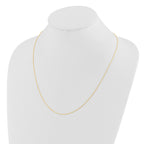 14K Adjustable .8mm D/C Wheat Chain