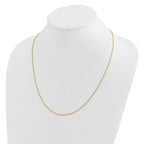 14K Adjustable .95mm D/C Wheat Chain