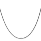 14k White Gold 1.7mm Spiga Chain