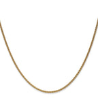 14k 1.7mm Spiga Chain