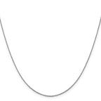 14K White Gold 1.0 mm D/C Cable Chain