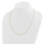 14K Adjustable .9mm D/C Twisted Box Chain