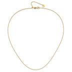 14K Adjustable 1.15mm D/C Oval Link Chain