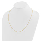 14K Adjustable 1.15mm D/C Oval Link Chain