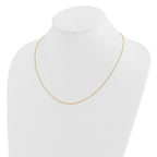 14K Adjustable 1mm D/C Open Franco Chain