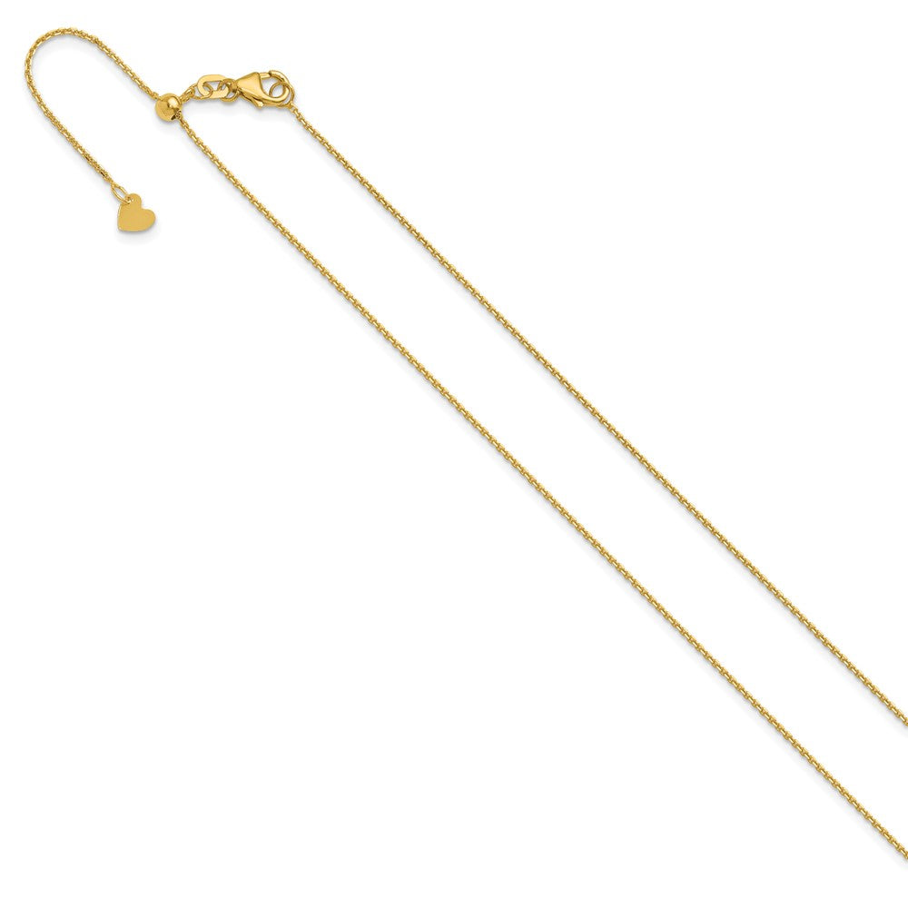 14K Adjustable 1.1mm D/C Cable Chain
