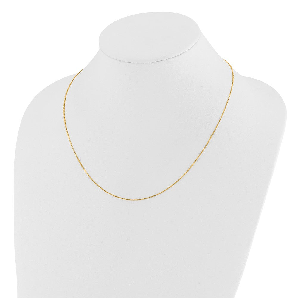 14K Adjustable 1.1mm D/C Cable Chain