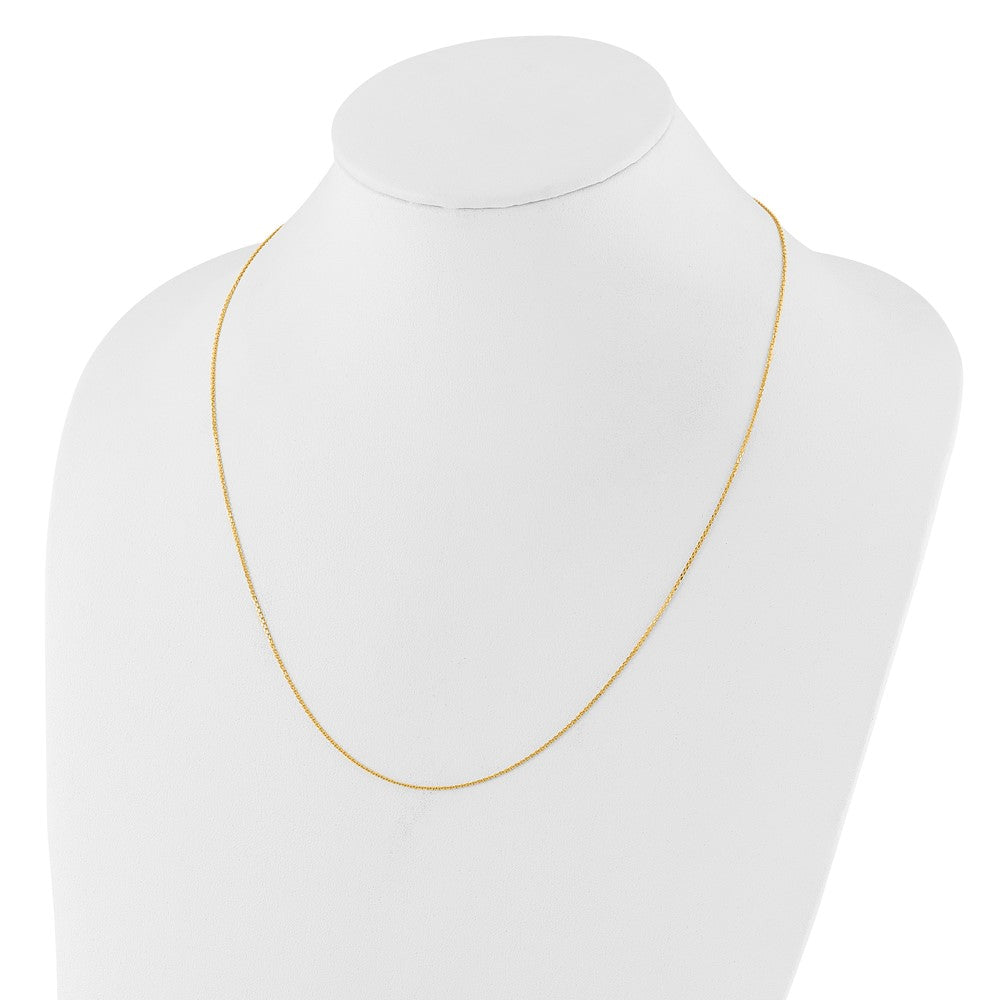 14K Adjustable 1.1mm D/C Cable Chain
