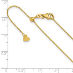 14K Adjustable 1.1mm D/C Cable Chain