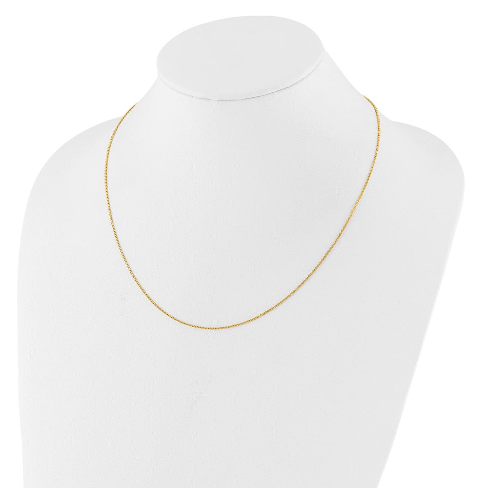 14K Adjustable 1.25mm D/C Cable Chain