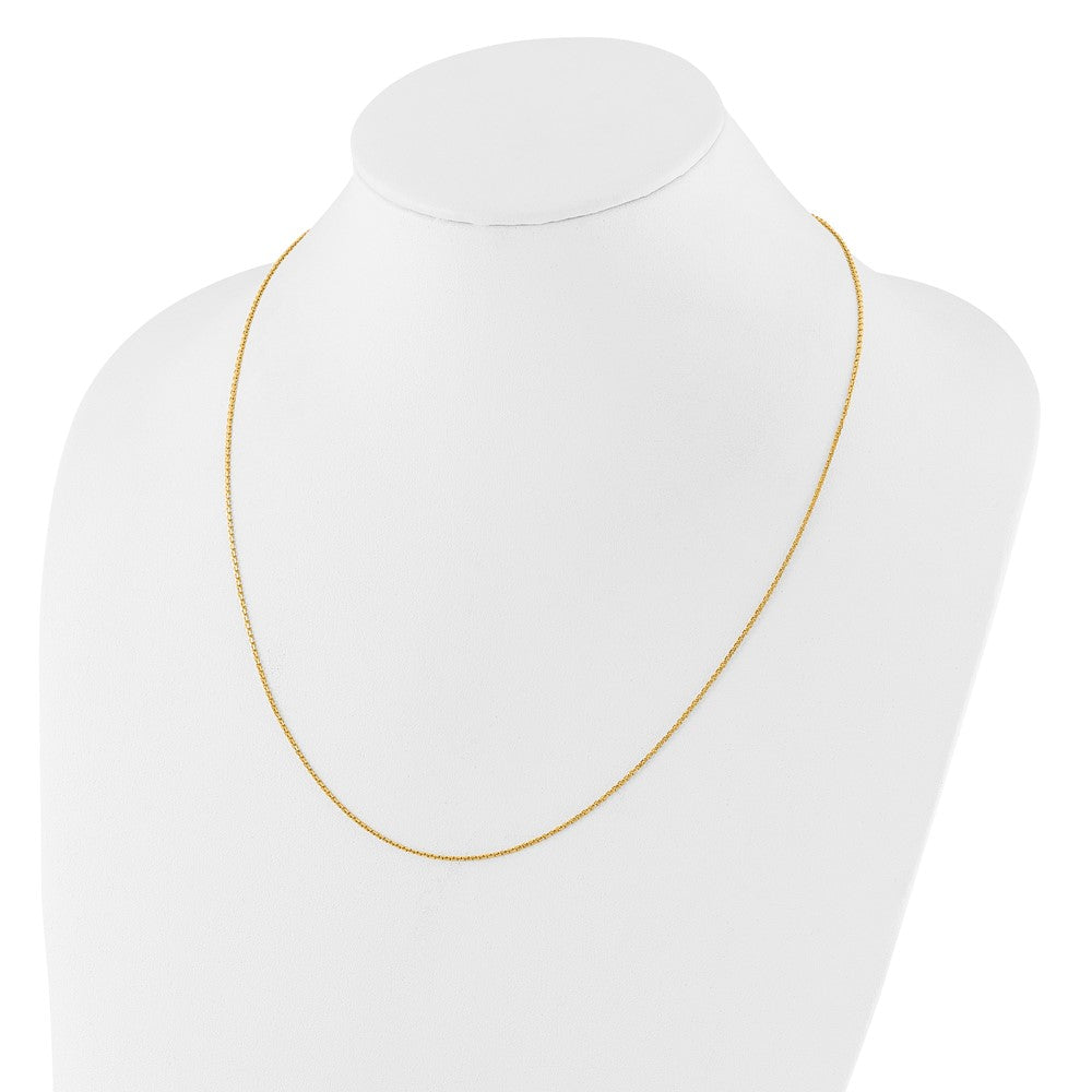 14K Adjustable 1.25mm D/C Cable Chain