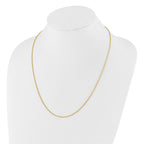 14K Adjustable 1.5mm Wheat Chain