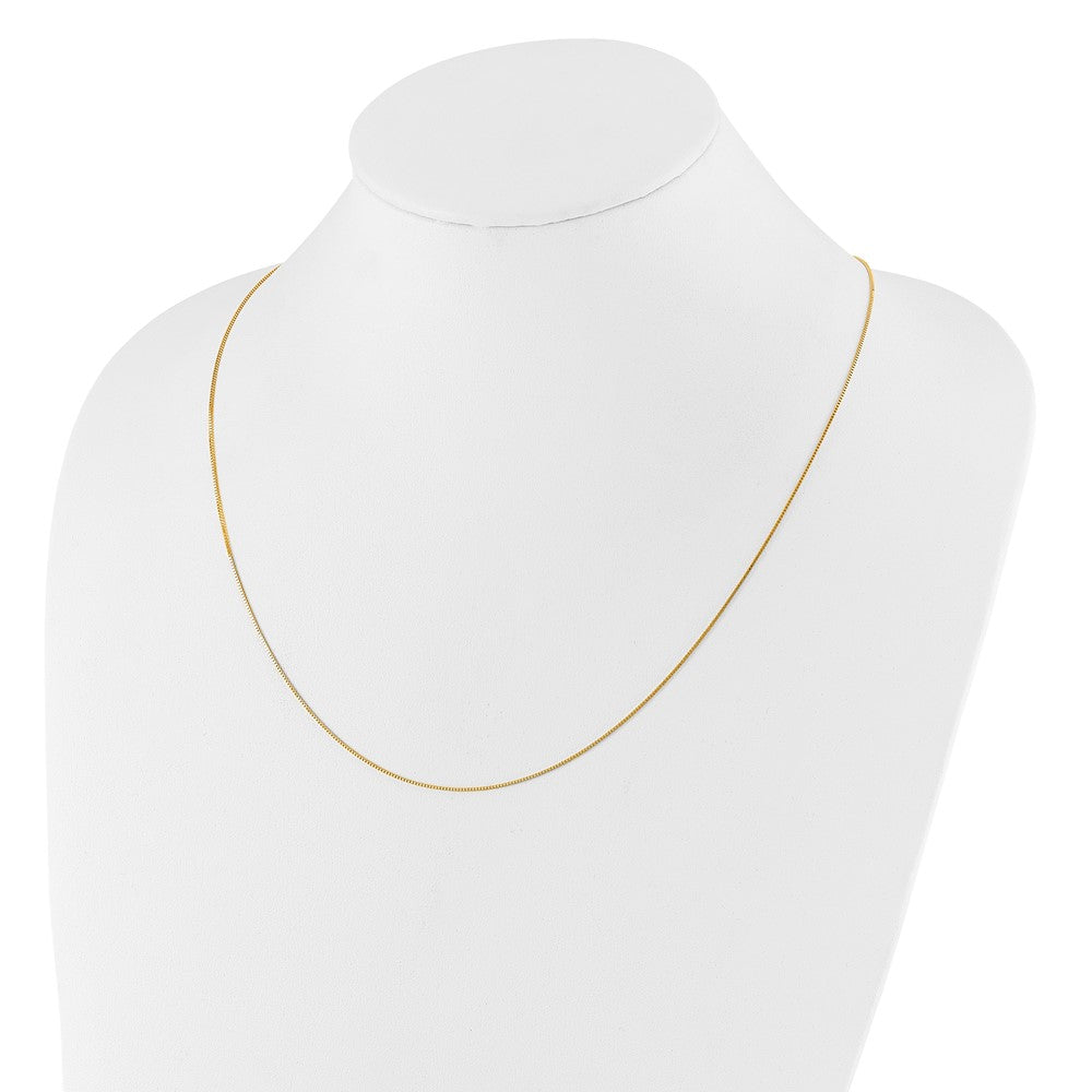 14K Adjustable .7mm Baby Box Chain